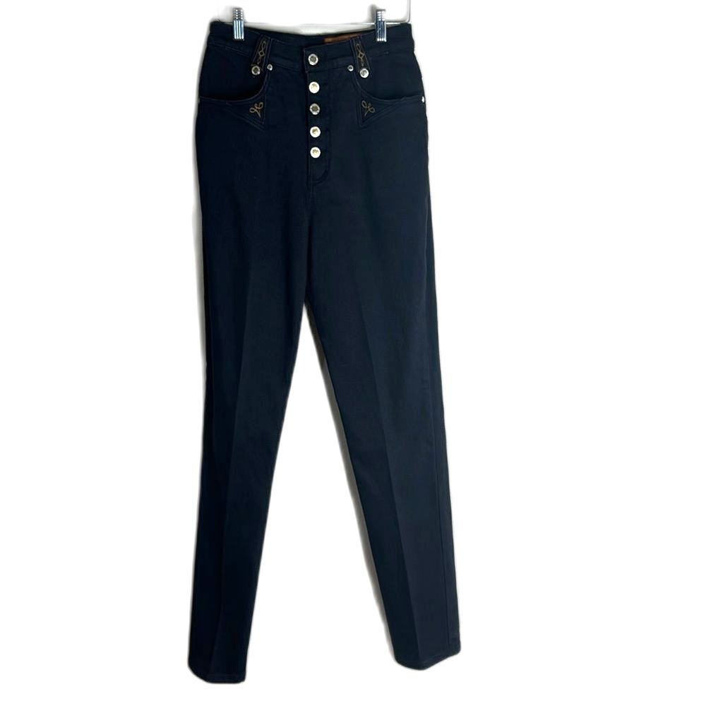 Vintage high waist lawman western denim jeans in black cowboycore‎ size 25